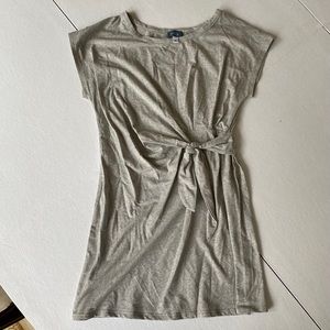 Neely Gray Dress with Tie/Wrap Detail